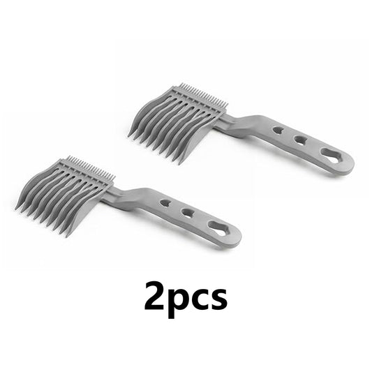 2Pcx Professional Barber Comb Hair Fade Tool for Men