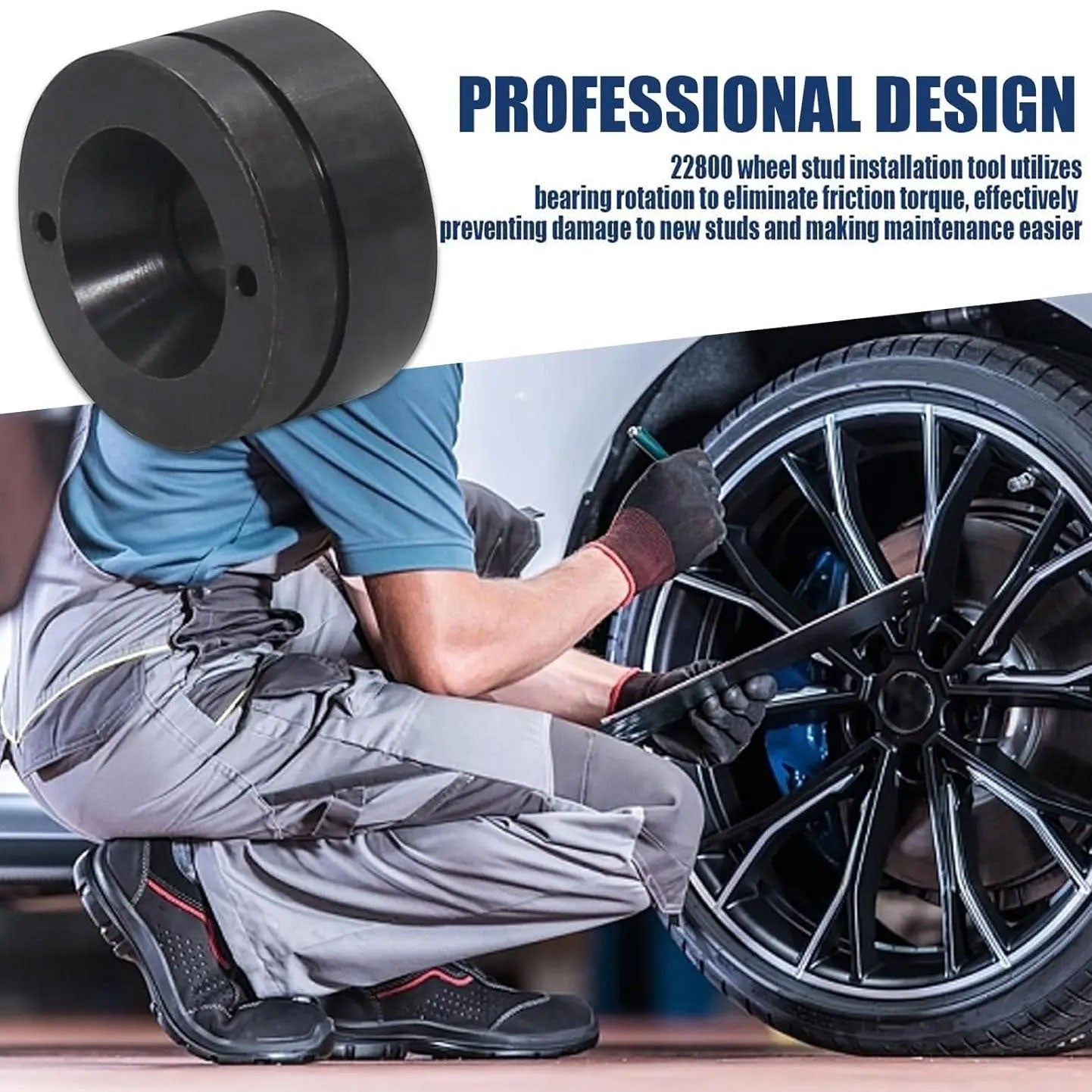 Wheel Stud Installer Tool for Most All Automotive Wheels and Light-Duty Truck Wheel Stud