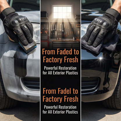 2026 Plastic Restorer for Cars, Restores Faded Bumpers Trim & Interior Dash