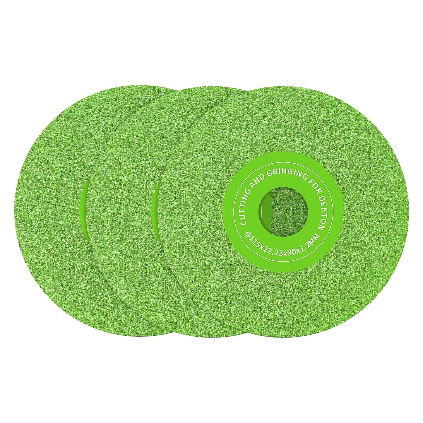 3PCS 4.5"(115 * 22.23Mm) Diamond Grinding & Cutting Discs - Flat Angle Gr