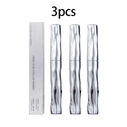 3pcs Waterproof Long Curling Steel Tube Eyelash Primer - Natural & Non-Smudged