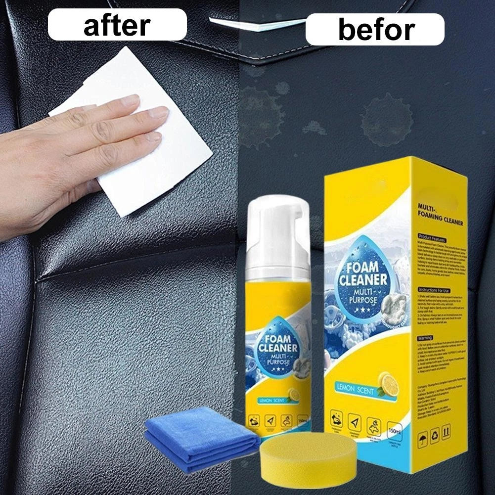 ­Multifunctional Foam Cleaner For Car Interior Strong Stain Remover 150ml New