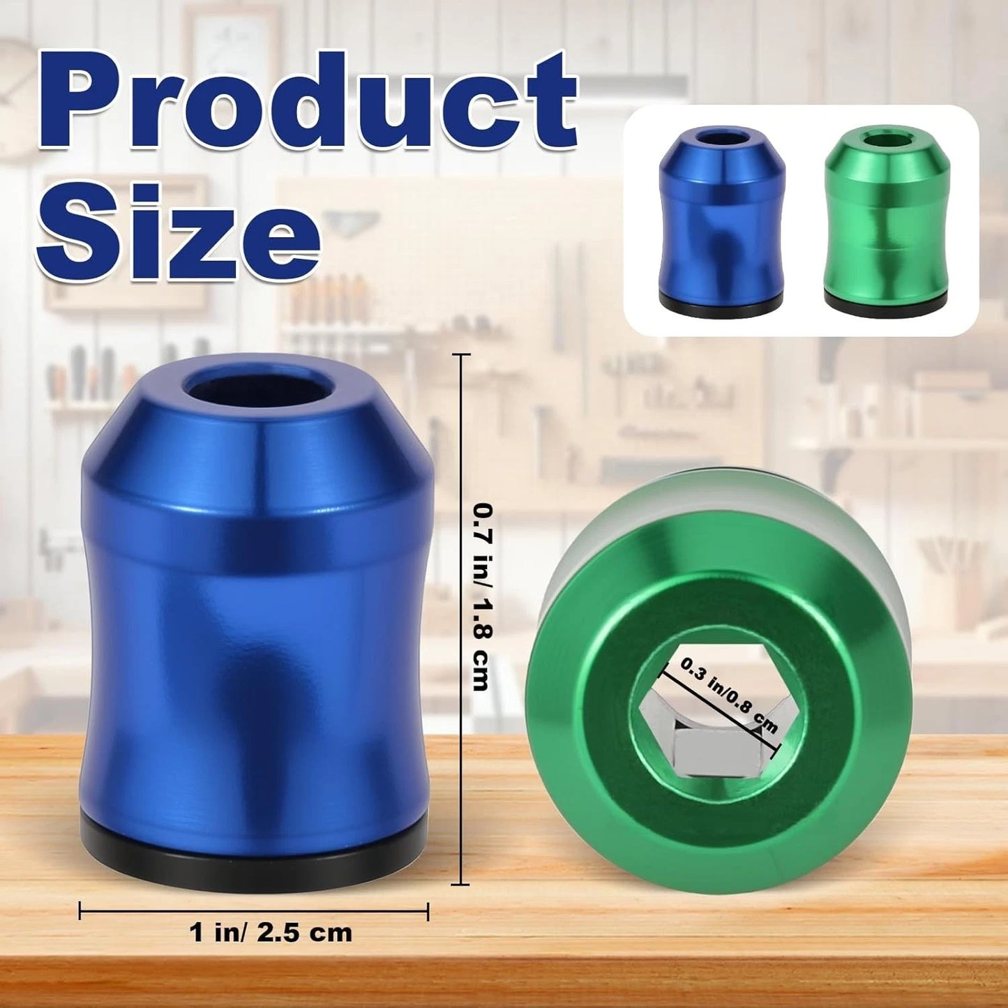 3PCS Strong Magnetic Screw Ring: 1/4 Inch/ 6.35 mm Universal Magnetic Screw Holder