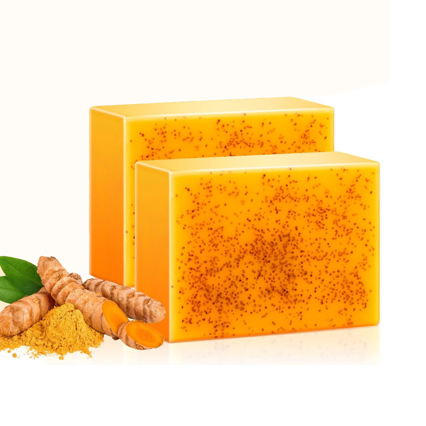 2 Pack Turmeric Soap, 100g Kojic Acid and Turmeric Soap Bar