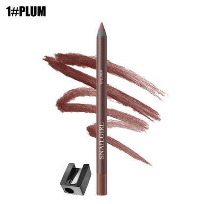 Smooth Glide Eyeliner Pencil Set - Gentle Waterproof Gel Eyeliner Pencil with Sharpener