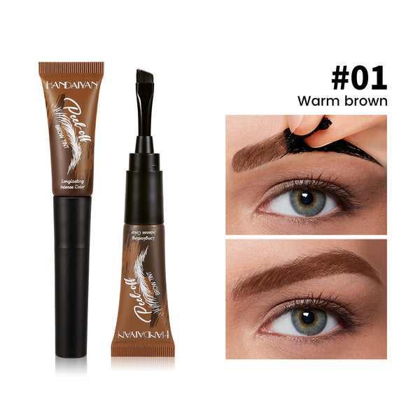 HANDAIYAN 5-Color Peel-Off Eyebrow Tint with Applicator Brush