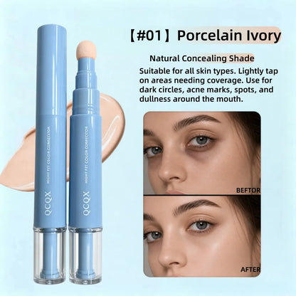 【QCQX】Dual-Effect Color Correcting Multi-Use Concealer & Foundation