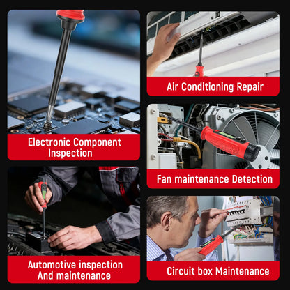 Voltage Tester with Screwdriver, NCV Function, AC 3V-500V With LCD Alert Display