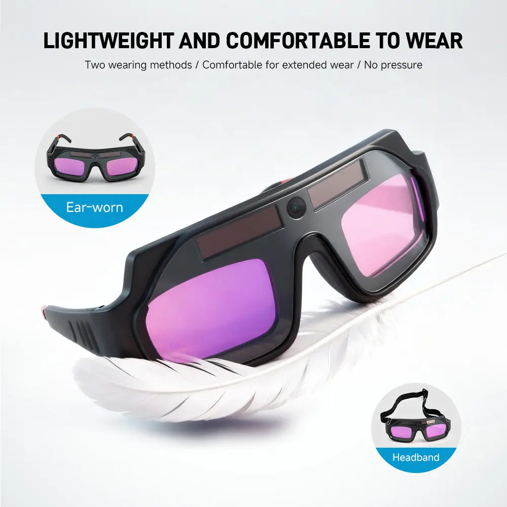 Auto-Darkening Welding Goggles | UV/IR Protection & 1/25000s Reaction