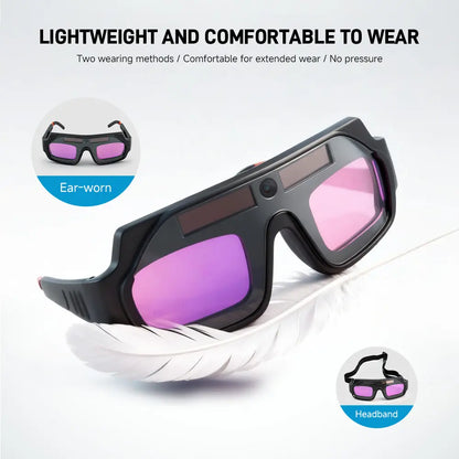 Auto-Darkening Welding Goggles | UV/IR Protection & 1/25000s Reaction