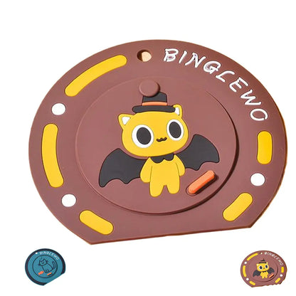 Cute Cartoon Cat Round Drain Cover for Home Kitchens and Bathrooms