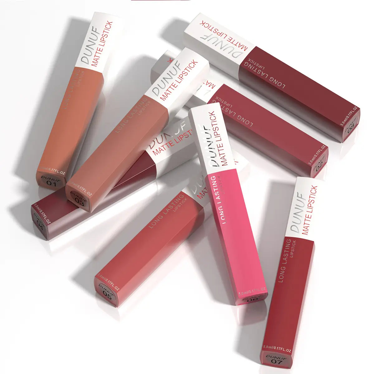 8pcs High-Value Matte Lip Gloss Set