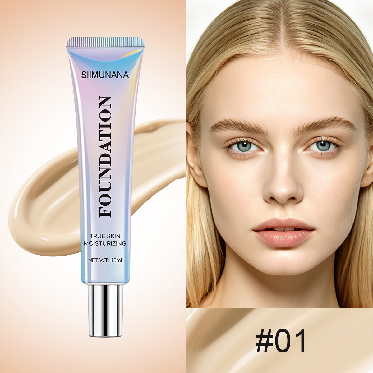 Long-Lasting Wear Matte Smooth Liquid Foundation, Waterproof and Sweatproof for A Translucent, Natural Finish