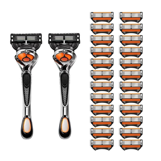 2 Blade Holder & 24 Replacement Blades, 6 Layer Progressive Blades