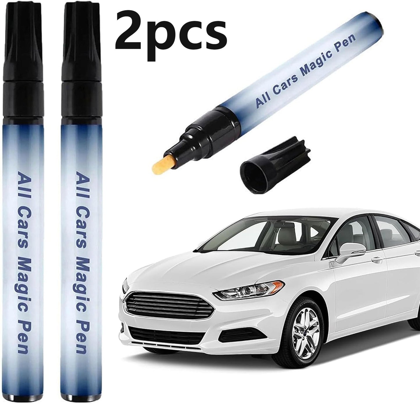 2 Pcs/set All Cars Magic Pens, Weatherproof Car Scratch Remover