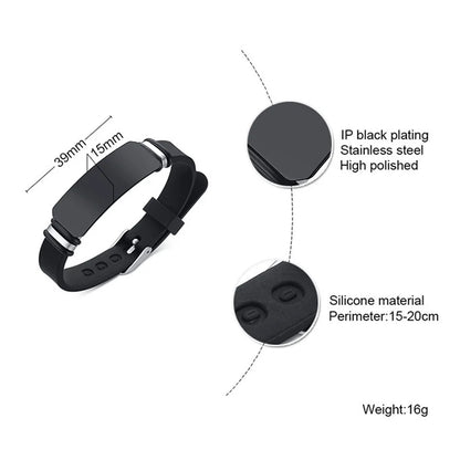 Adjustable Silicone Christian Bible Verse Unisex Bracelet