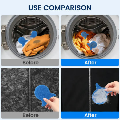 10 PCS Unscented Reusable Deshedding Laundry Balls & Discs