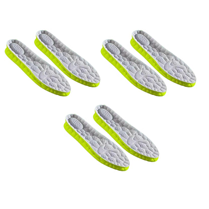 3 Pair 4D Breathable Memory Foam Cloud Insoles