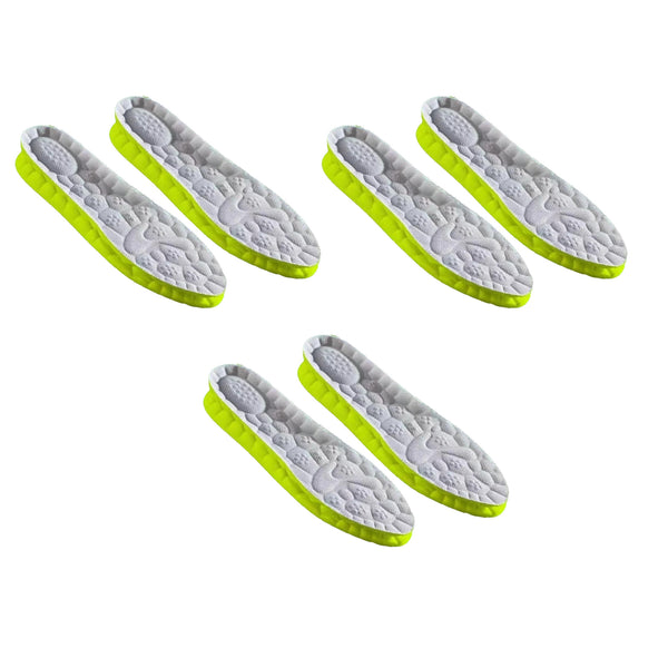 3 Pair 4D Breathable Memory Foam Cloud Insoles