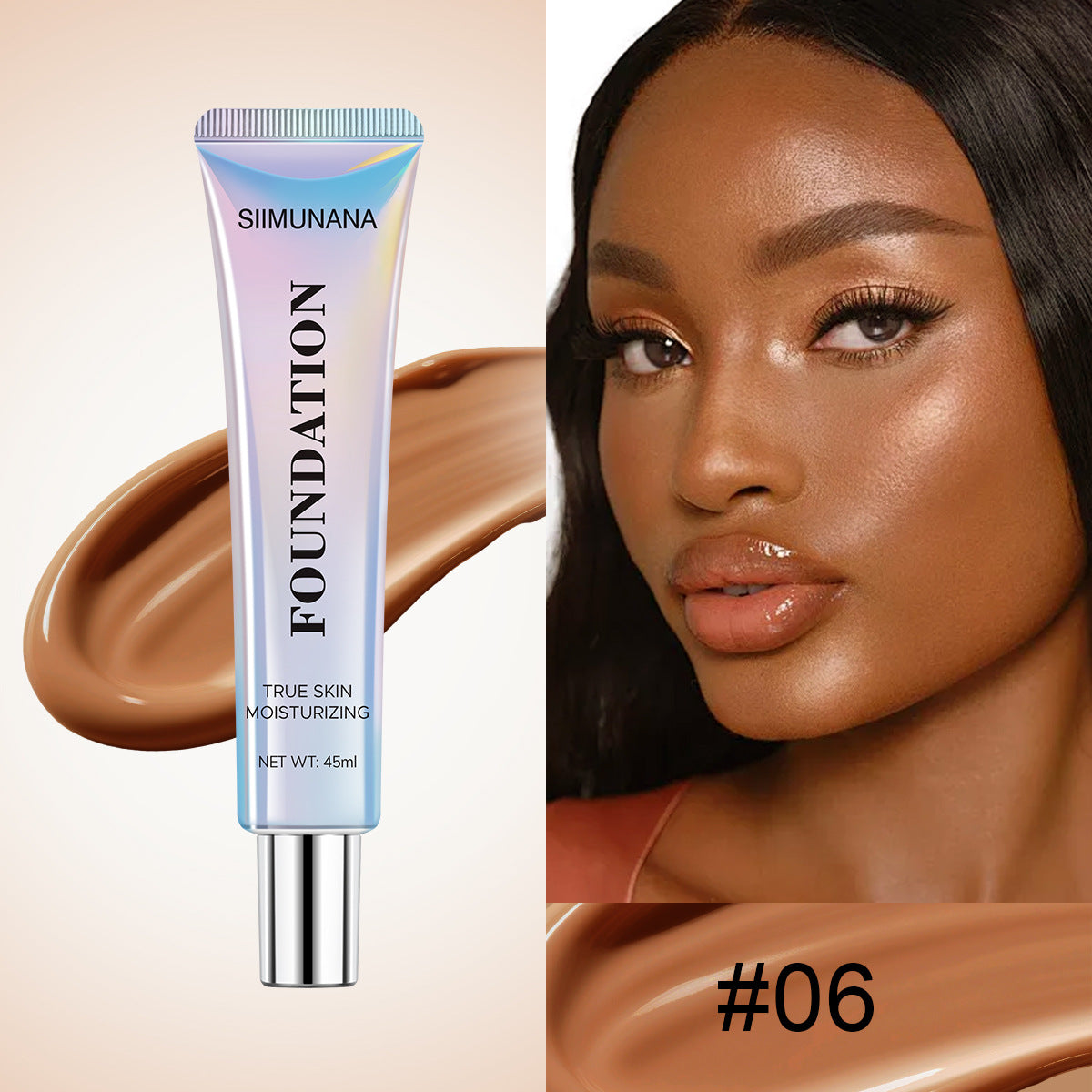 Long-Lasting Wear Matte Smooth Liquid Foundation, Waterproof and Sweatproof for A Translucent, Natural Finish