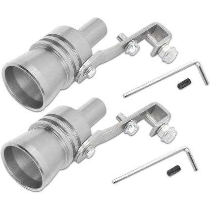 Turbo Sound Whistle Exhaust Muffler, XL Size Aluminum Alloy Universal Turbo