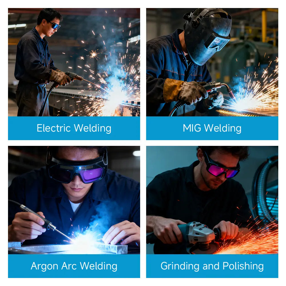 Auto-Darkening Welding Goggles | UV/IR Protection & 1/25000s Reaction