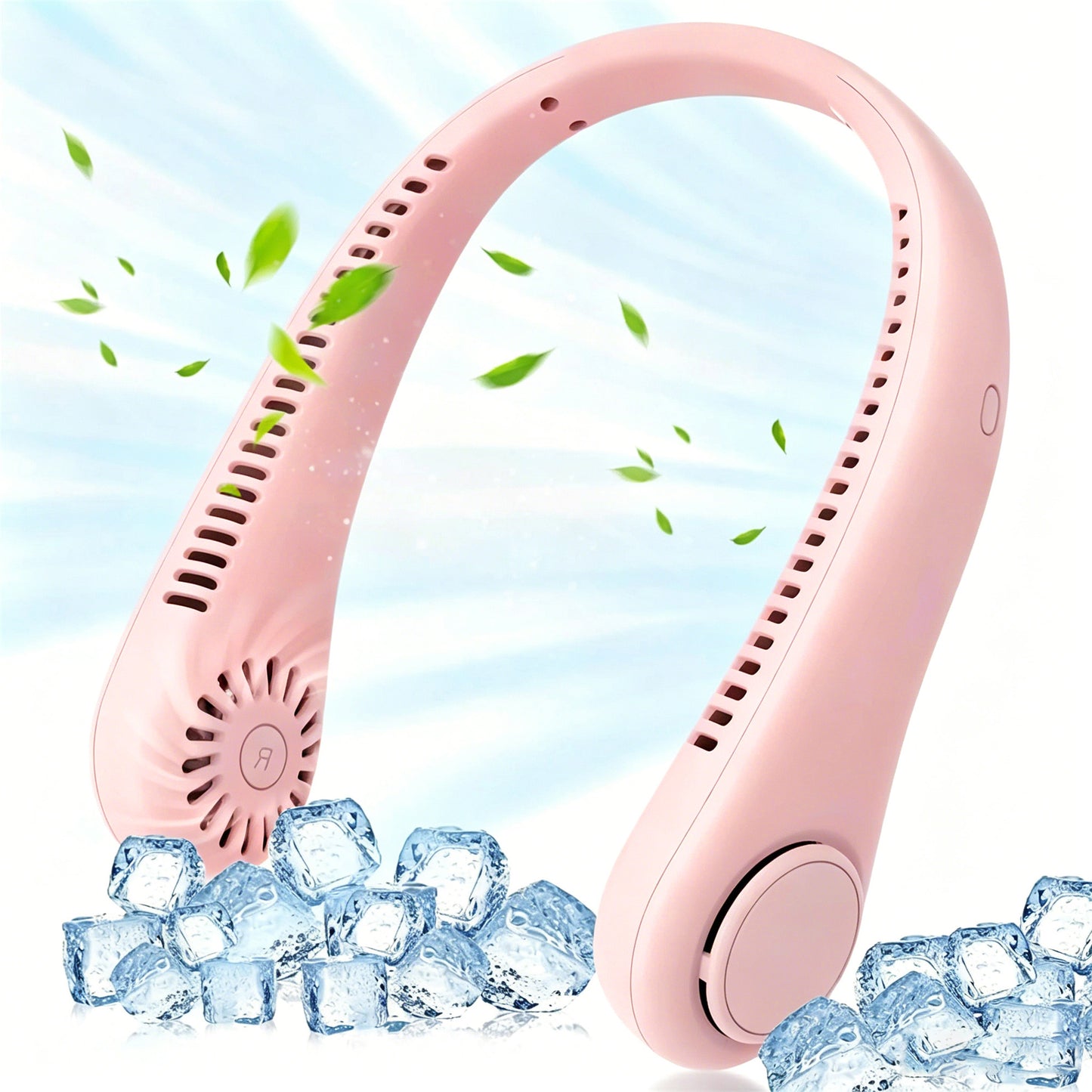 Neckband Fan Portable Mini USB Fan Rechargeable Lazy Person's Cooling Device
