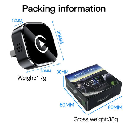 Wireless CarPlay Adapter - iPhone & Android Compatible with Quick connection