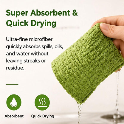 20 Pcs Tearable Plush Cleaning Cloth Roll, Reusable 10 * 10in Absorbent Fast Drying Wet Dry Use Lint-Free Cleaning Rags