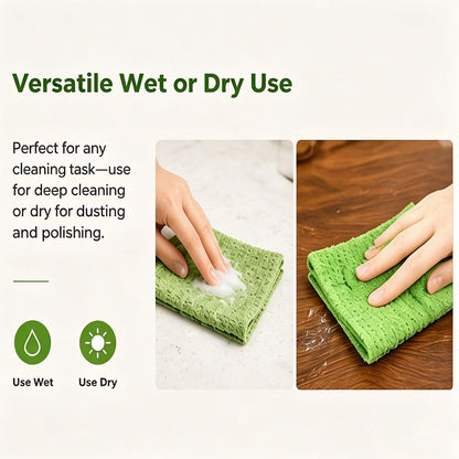 20 Pcs Tearable Plush Cleaning Cloth Roll, Reusable 10 * 10in Absorbent Fast Drying Wet Dry Use Lint-Free Cleaning Rags