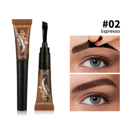 HANDAIYAN 5-Color Peel-Off Eyebrow Tint with Applicator Brush