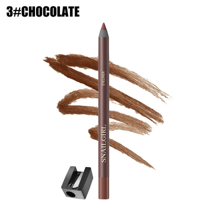 Smooth Glide Eyeliner Pencil Set - Gentle Waterproof Gel Eyeliner Pencil with Sharpener