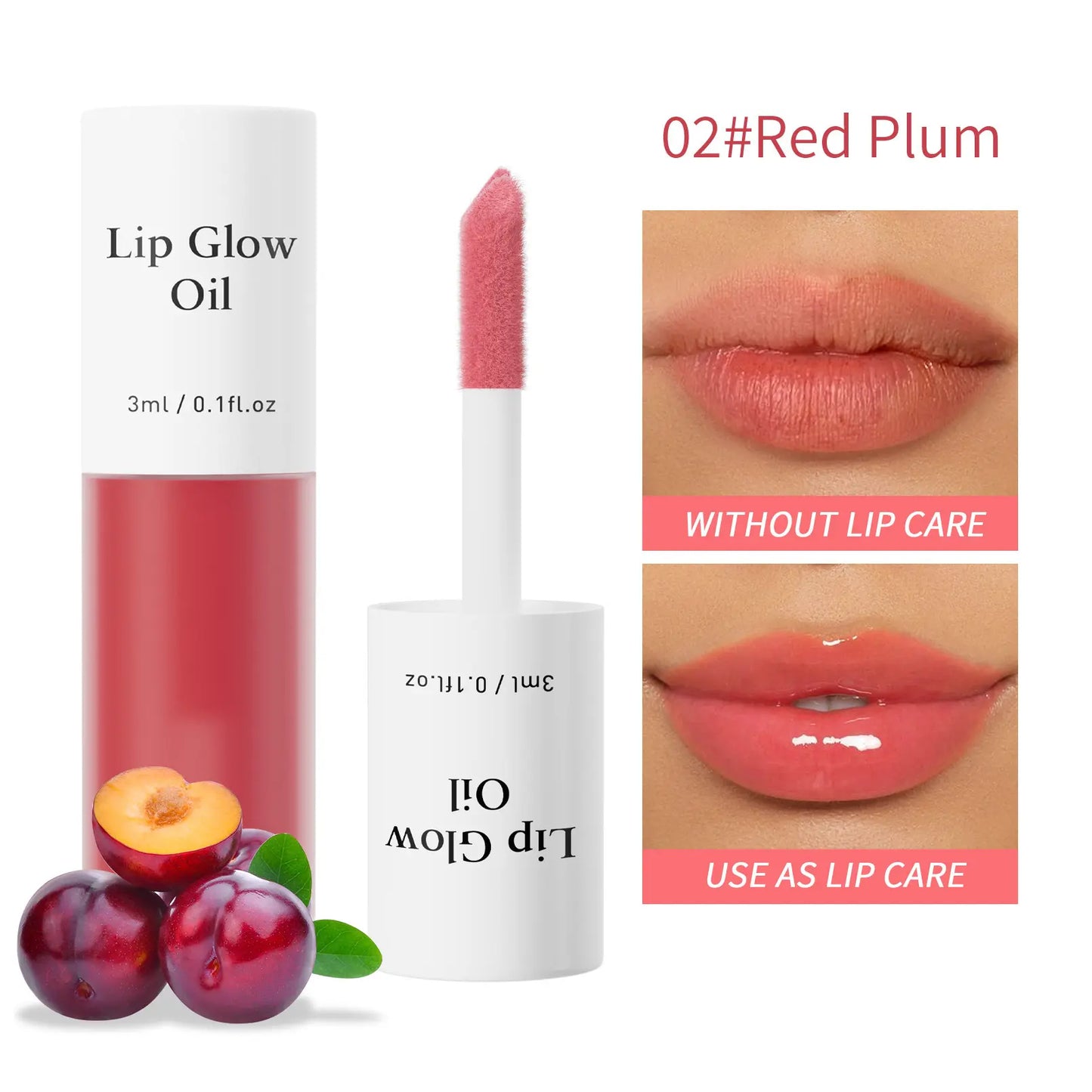 Hellokiss Fruit Flavor Lip Oil Moisturizing Non-Stick Cup Transparent Pouty Lip Gloss Glass Lip Lip Glaze