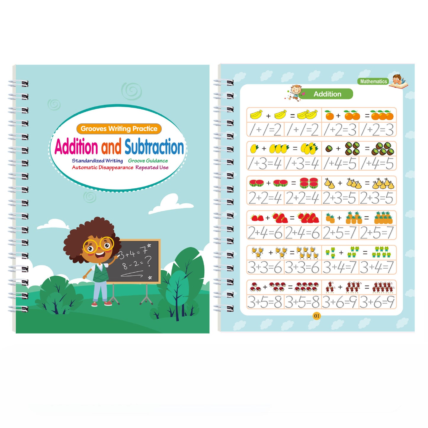 Large Magic Grooved Writing Practice for Kids 3-5