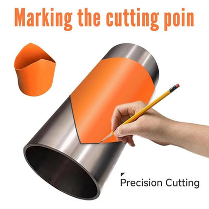 10x Precision Pipe Saddle Template Cutting Guide for Miter Installation