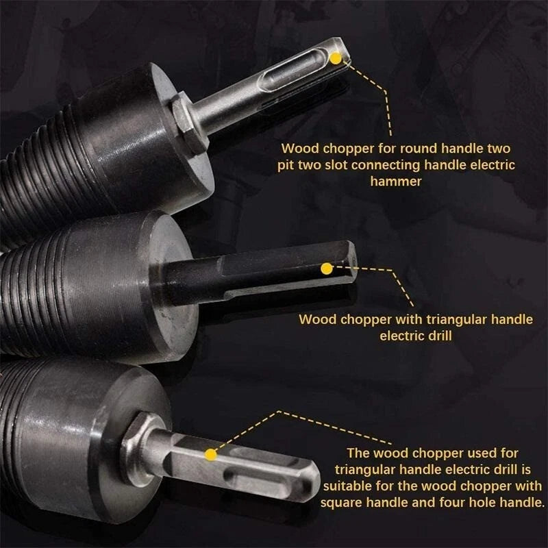 High Speed Twist Firewood Drill Bit Wood Splitter Screw Splitting Cone Driver