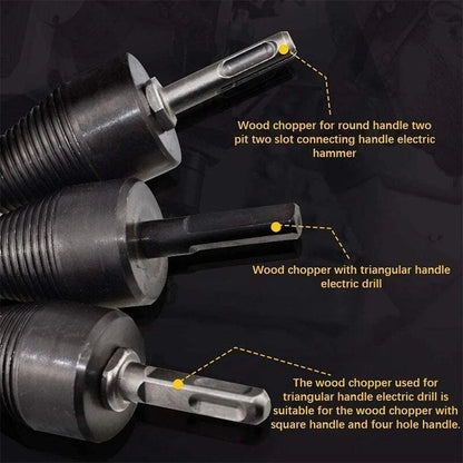 High Speed Twist Firewood Drill Bit Wood Splitter Screw Splitting Cone Driver