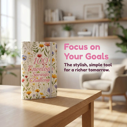 100-Day Savings Challenge Envelope Book