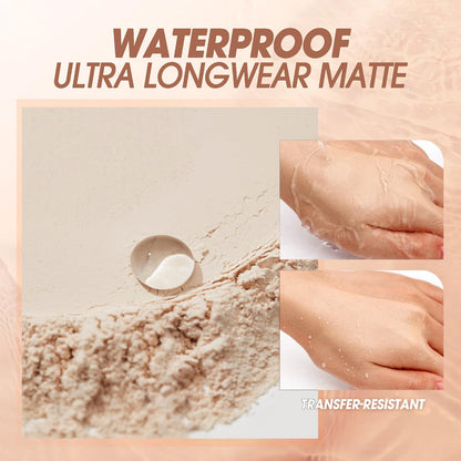 Oil Control Face Pressed Powder,Matte Smooth Flawless Setting Powder Makeup
