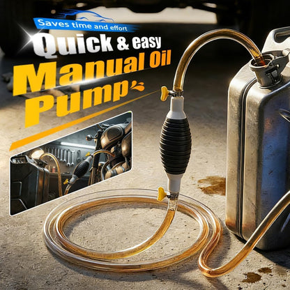2 in 1 High Flow Manual Oil Pump Dual Flow Hand Siphon Pump with Valve