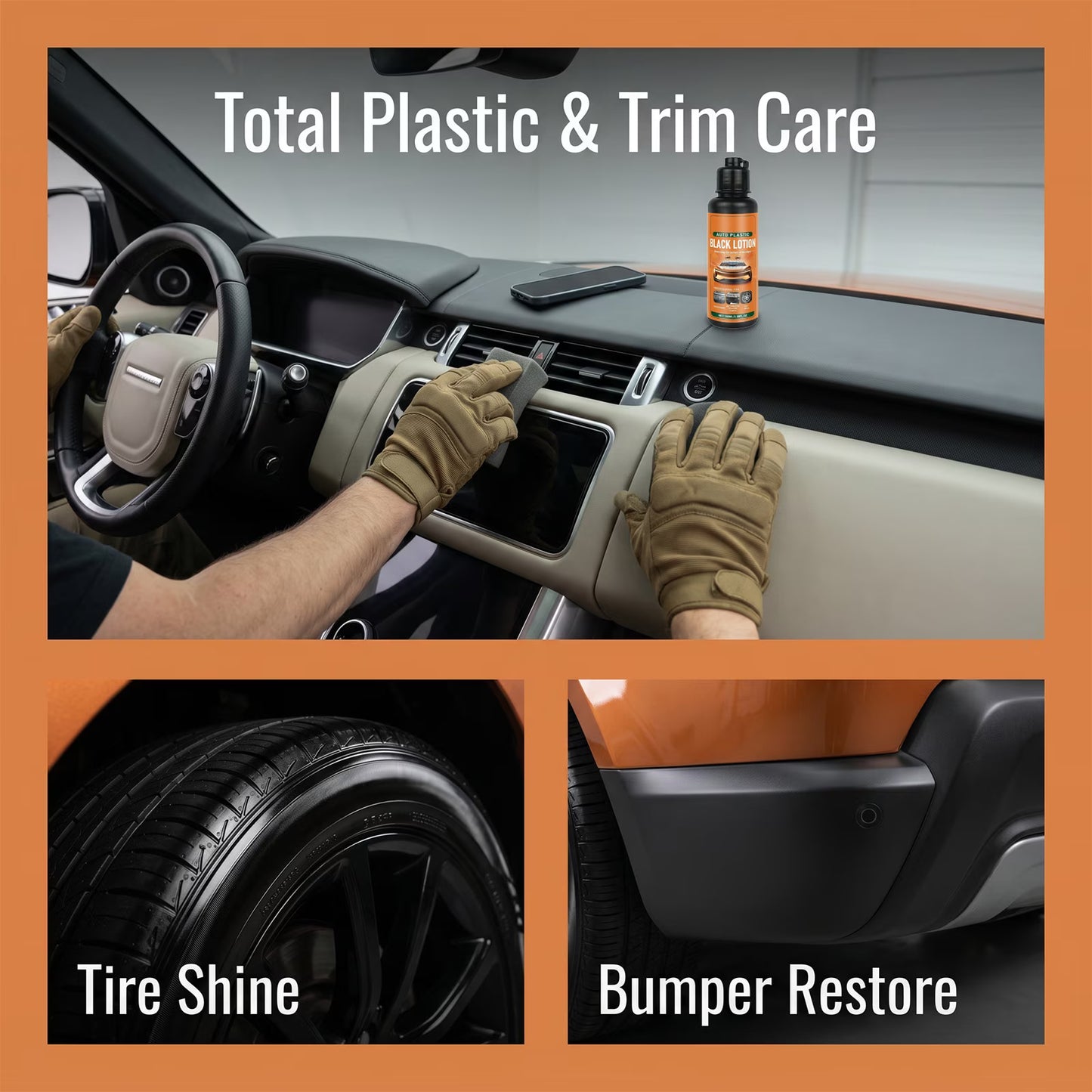 2026 Plastic Restorer for Cars, Restores Faded Bumpers Trim & Interior Dash