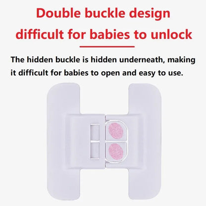 Safety Clip Automatic Lock Refrigerator Door Closers No Punching Universal Baby Anti-opening Device