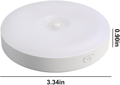 3 Pcs Rechargeable Motion Sensor 3 Color Night Light for Bedroom, Hallway, Cabinet