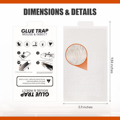 5 Pcs Mouse Traps Glue Boards Safe and Easy to Use Bug and Pest Control