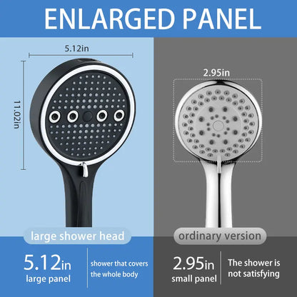 Powerful 6-Mode Handheld Shower Head High Pressure Water Spray