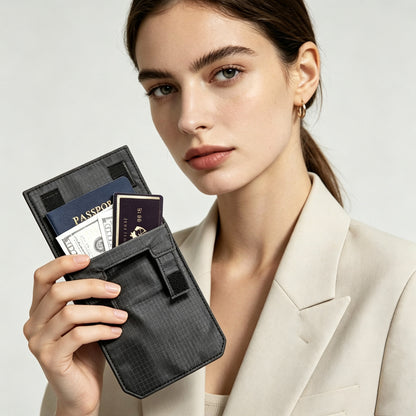 Anti-theft Belt-mountable Multi-layer Folding Wallet