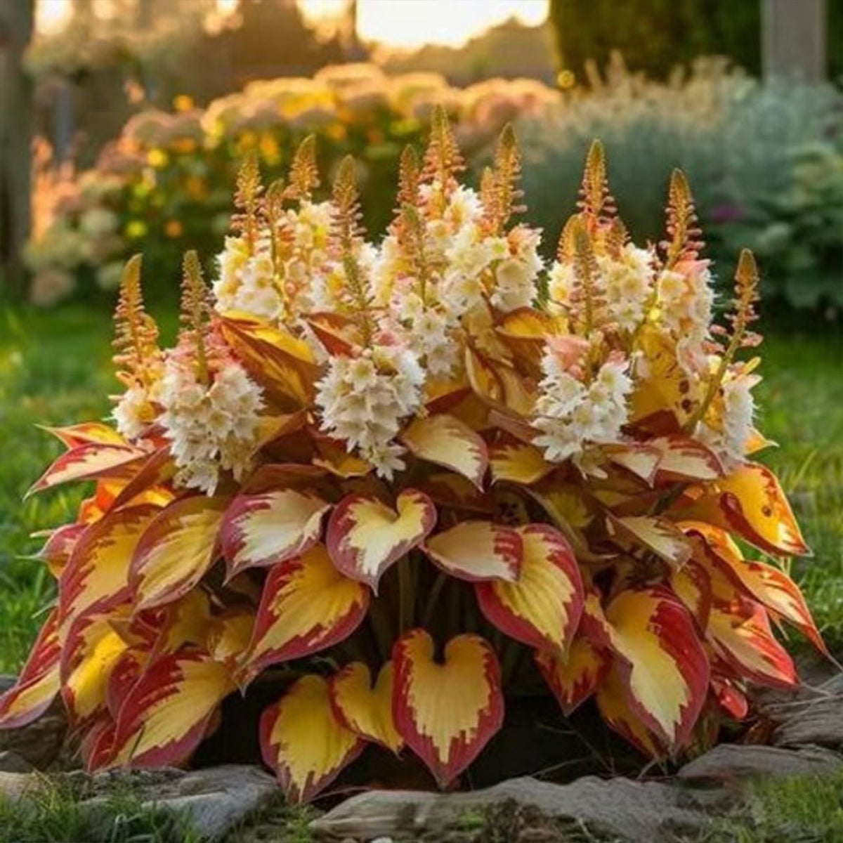 500 Pcs Hosta Seeds for Planting Indoor Outdoor, Long Blooming Plants for Ground Cover & Containers