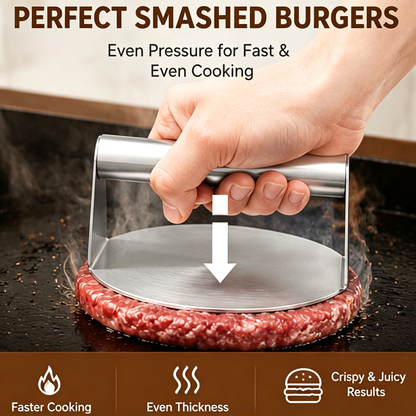 Heavy Duty Smash Burger Press for Griddle & Grill