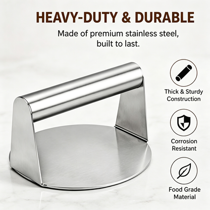 Heavy Duty Smash Burger Press for Griddle & Grill
