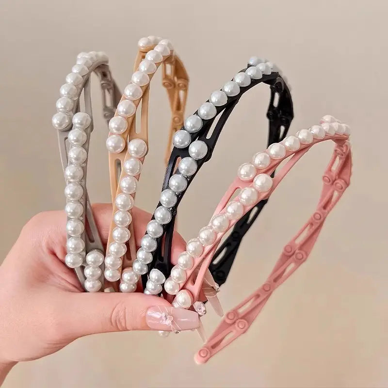 4PCS Retractable & Collapsible Pocket Headband Set